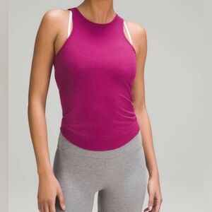 Lululemon Size 6 Ribbed Modal Silk Twist Back Tank